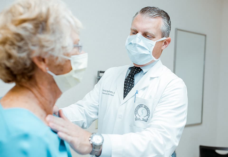 Doctor giving a patient a check-up